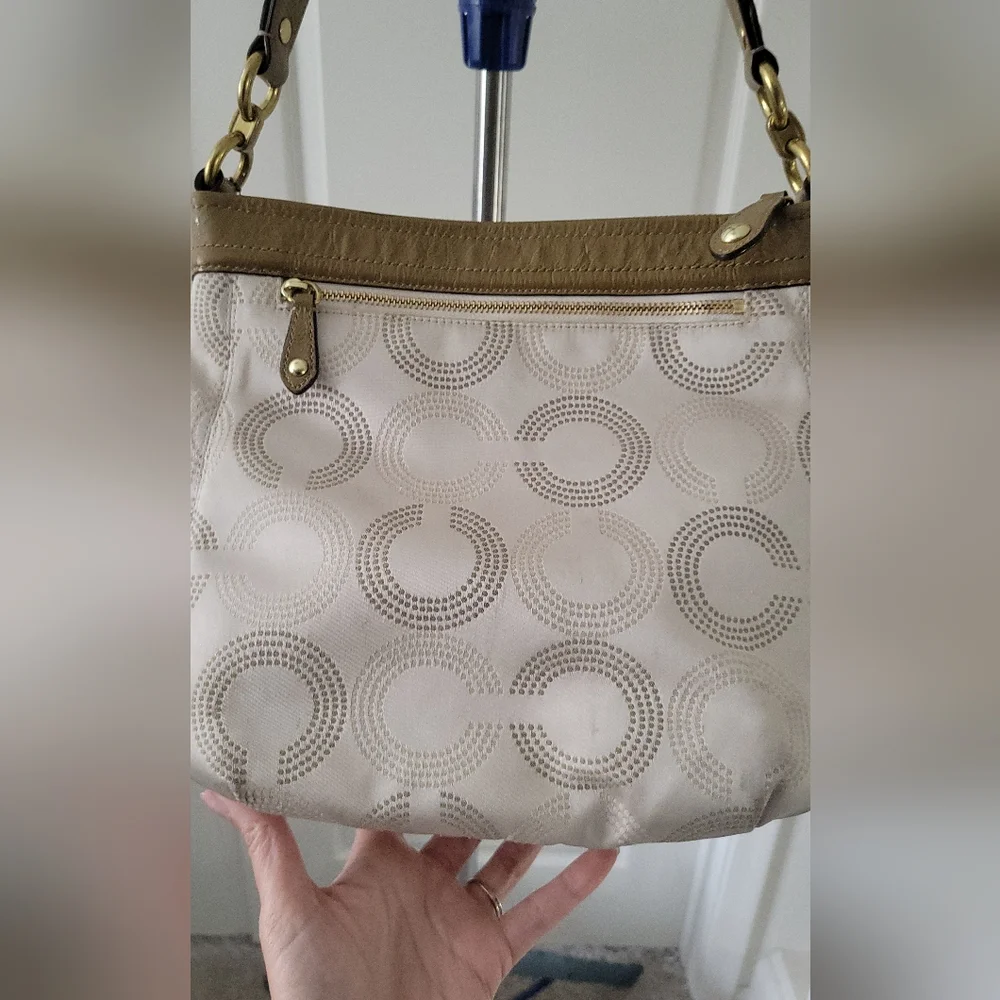 Vintage Coach Ashley Dotted Op Art Signature shoulder bag